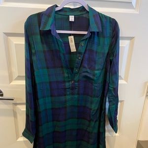 Old Navy Plaid Shirt Dress